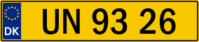 Trailer License Plate